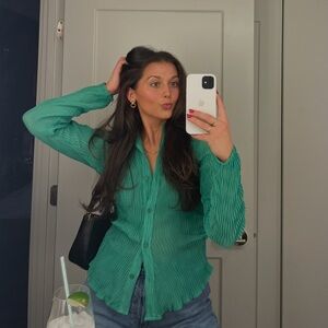 Pretty Little Thing scrunched side blouse